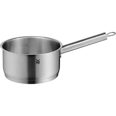 Imagen de WMF Comfort Line Cacerola con mango (16 cm, sin tapa, olla pequeña de 1,4 l, inducción, acero inoxidable Cromargan, escalado, apilable, revestimiento)