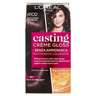 Imagen de Tinta Capelli Casting Creme Gloss Senza Ammoniaca Per Una Fragranza Piacevole 4102 Cool Brunette Cioccolato Fondente 1P Ezzo