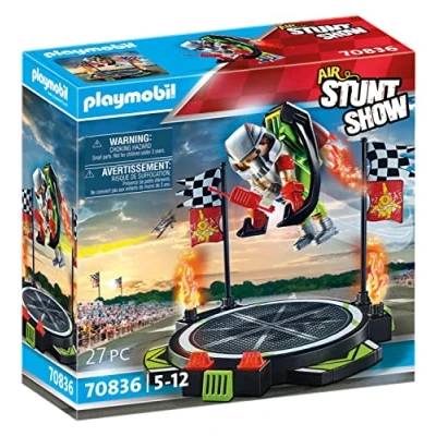Imagen de PLAYMOBIL Air Stuntshow 70836 Piloto con Mochila propulsora, propulsora de Juguete podio, Juguetes para niños Mayores 5 años