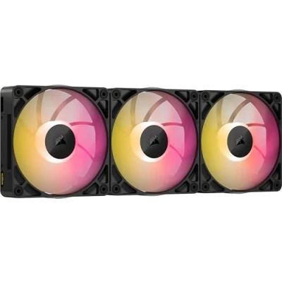 Imagen de CORSAIR iCUE LINK RX120 MAX RGB 120mm PWM Ventilador Gruesos con System Hub Alta Presión Estática Rodamiento Magnético de Cúpula Paquete Triple Negro