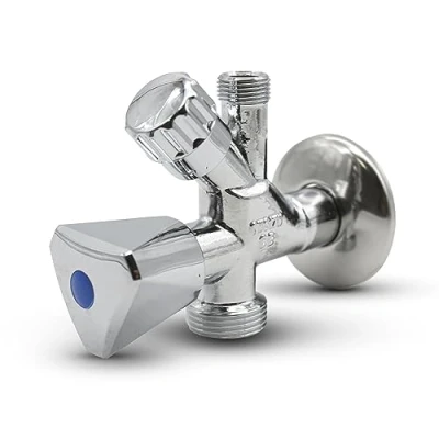 Imagen de DOJA Barcelona Válvula Mixta Lavadora Pack 1 Grifo Lavabo y 1/2&quot; x 3/4&quot; 3/8&quot; 115x87mm Metal Plástico Valvula para Ducha, Jardin, Doble...