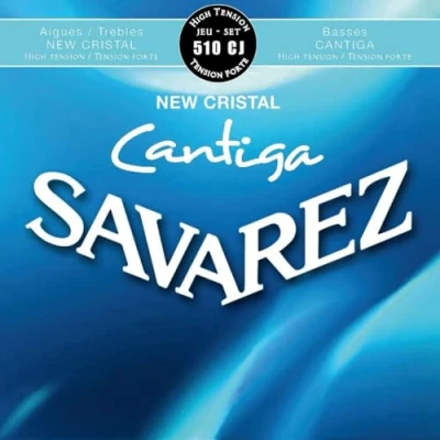 Imagen de Savarez Cuerdas para Guitarra Clásica New Cristal Cantiga juego 510CJ Tensión alta, azul