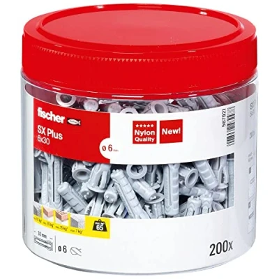 Imagen de fischer 567921 Enchufe de Pared, Gris