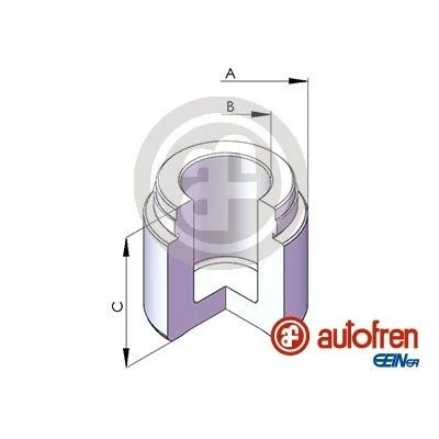 Imagen de AUTOFREN SEINSA D025485 Émbolo, pinza del freno 40 Eje delantero ATE/BREMBO MERCEDES BENZ: Clase ML, C Berlina