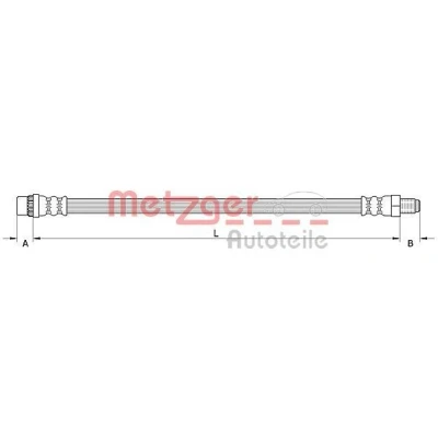 Imagen de METZGER 4110991 Latiguillos de Freno 447 RENAULT: MEGANE 2 Coupe Cabriolet