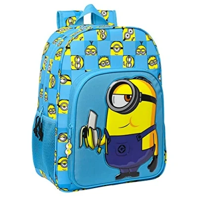 Imagen de Mochila Safta Escolar Niños de Minions Minionstatic, 330x140x420 mm
