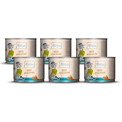 Imagen de MjAMjAM Comida húmeda Premium para Perros Senior jugoso Pollo con sabrosas Batatas, Pack de 6 (6x400g), sin Cereales