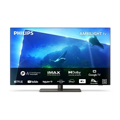 Imagen de Philips Ambilight OLED818 106 cm (42 Pulgadas) Smart 4K OLED TV UHD y HDR10+ 120Hz Engine P5 AI Picture Dolby Atmos Altavoces 40W Compatible con Asistente Google Alexa