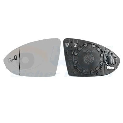 Imagen de VAN WEZEL 5775835 Cristal de Espejo izquierda VOLKSWAGEN: Golf 7, 7 Variant