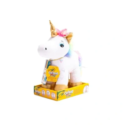 Imagen de CRAYOLA Colour Me Plush, Colorea tu Peluche con 3 rotuladores, Unicornio, Actividades Creativas y Regalo para niños, a Partir de años, 4026316