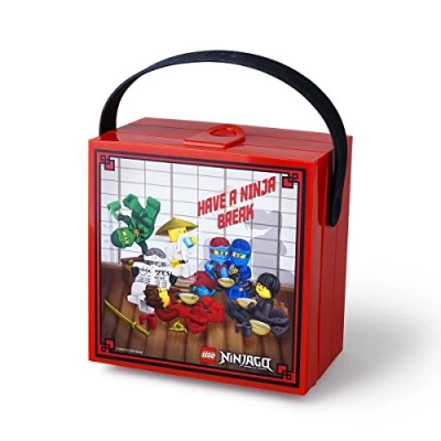 Imagen de LEGO Ninjago Lunchbox with Handle, Bright Red
