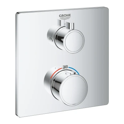Imagen de Grohe Grohtherm Termostato cuadrado de 2 vías con Aquadimmer ducha /ducha (Ref. 24079000)