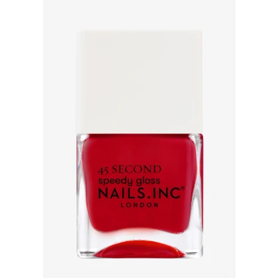 Imagen de Nails Inc MAYFAIR MADE ME DO IT Quick Drying Nagellack Knalliges Rot Schnelltrocknend in 45 Sekunden Nagelstärkend mit Hexanal, Kalzium, Magnesium Cruelty Free Perfekte Maniküre