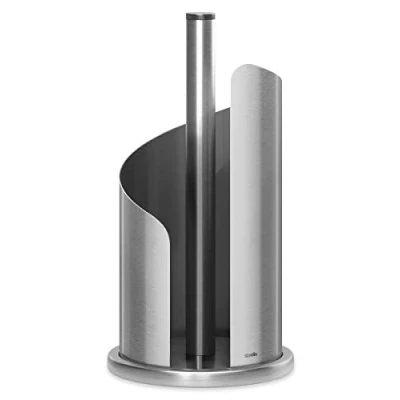 Imagen de Stardis Soporte para rollo de cocina, acero inoxidable y revestimiento mate, 15 cm diámetro