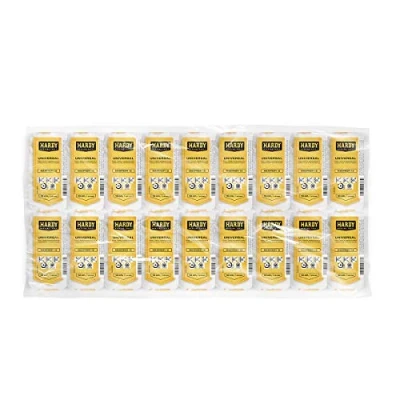Imagen de HARDY WORKING TOOLS 20x unidades Recambio rodillo 10cm, Pelo 12mm, Diámetro 30mm,unidades Rodillo, de color, lacar, amarillo blanco