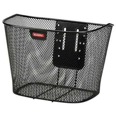 Imagen de KLICK FIX Fahrradkorb Festkorb mit Halter Vorne Cesta Delantera para Manillar, Unisex, Negro, 25 x 36 26 cm