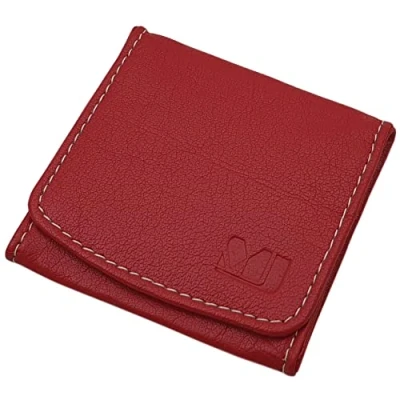 Imagen de Pequeño Cuero de búfalo Wiener Schachtel monederos MJ Design Germany (Rojo)