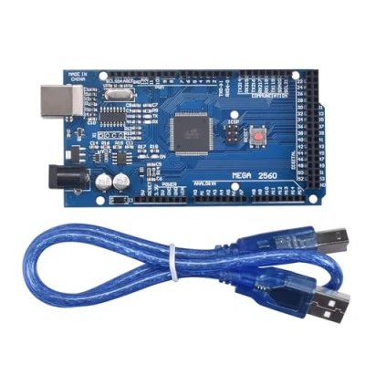 Imagen de GERUI Mega 2560 R3 Board, Placa de Desarrollo con Cable USB, Compatible módulo R3, Mejorado Datos, Fuente alimentación 6,5 12 V,