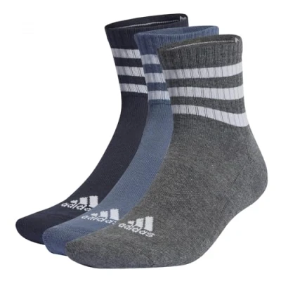 Imagen de adidas Unisex niños 3 Stripes Cushioned Sportswear Mid Cut Socks Pairs, Legend Ink/Preloved Ink S24 / Dark Grey Heather, 5 6 Years