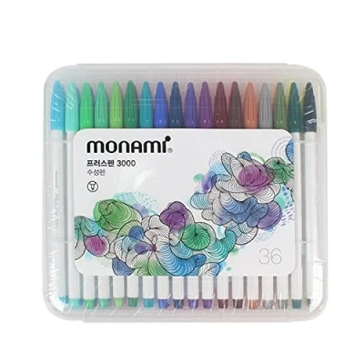Imagen de Monami Plus 3000 Bolígrafo de tinta a base agua, 36 colores, edición limitada