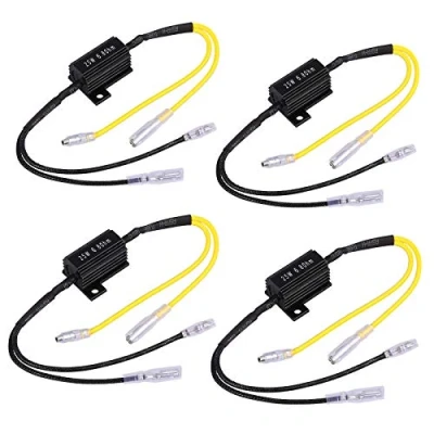 Imagen de Justech 4PCS Resistencia de Carga LED 12V Intermitentes 25W 6.8Ohm Adaptador Indicador Señal Giro para Motocicleta Scooter