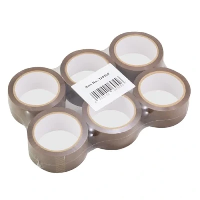 Imagen de LogiLink paquete de cintas adhesivas 40 micras, 48 mm ancho x 66 m largo, color marrón, 6