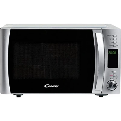 Imagen de Candy X Range CMXG 25DCS, Microondas con Grill, 25L, 1450W, 5 Niveles, Digital, 40 Programas, Bloqueo, Plato 31,5CM, Grill Rack, Crunchy, Express Cooking, Temporizador, App simply Fi, Inox