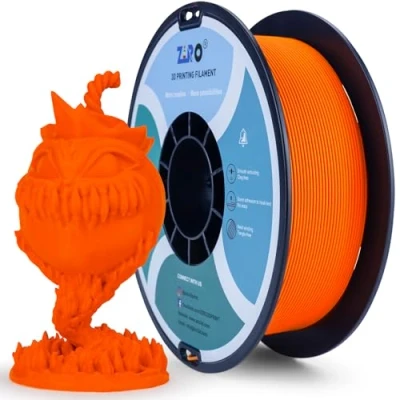 Imagen de ZIRO Filamento PLA Opaco 1.75 mm, Stampante 3D da 1kg, ad Alta Tenacità, Precisione Dimensionale +/ 0.03mm, Arancia