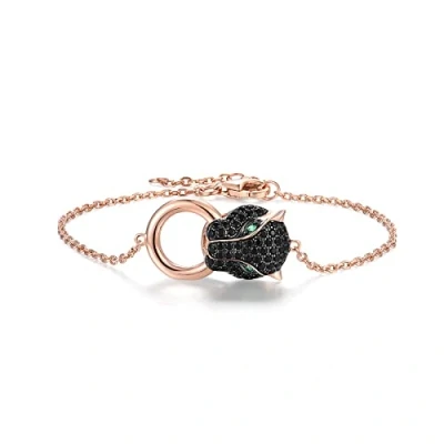 Imagen de Santuzza Pulsera de Mujer Plata Ley 925, Ley, espinelo Negro., Clavija negra.