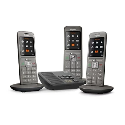 Imagen de Gigaset CL660A Trio Teléfono fijo inalámbrico Contestador automático 3 auriculares Gris antracita [Versión francesa]