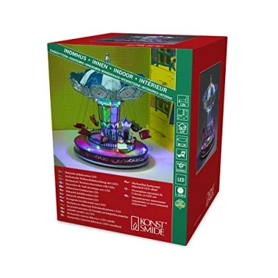 Imagen de Konstsmide 3443 000EE Figura decorativa (LED, diseño de carrusel, 8 luces blancas)