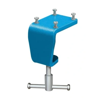 Imagen de brockhaus_heuer 119120 Pinza de mesa (tornillo banco 120 mm a la superficie trabajo sin taladrar, ahorra espacio, peso 1,7 kg, grosor 10 60 mm), vonii,