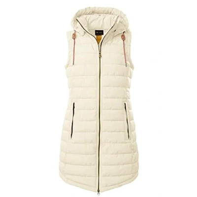 Imagen de G.I.G.A. DX Women&#039;s Chaleco acolchado/chaleco funcional con aspecto de plumón y capucha cremallera GS 166 WMN QLTD VST, champagne, 46, 39341 000