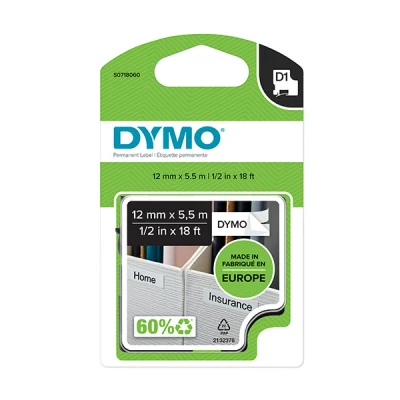 Imagen de Dymo 12mm D1 Permanent Polyester Tape