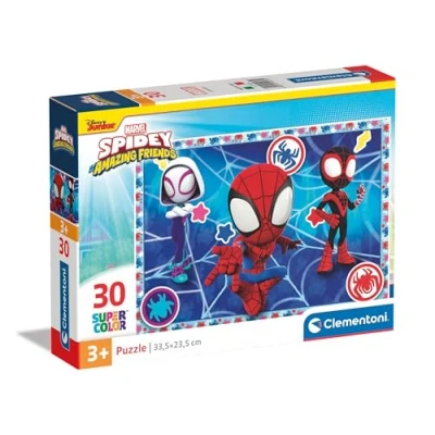 Imagen de Clementoni Marvel Spidey and His Amazing Friends Supercolor Puzzle Infantil De 30 Piezas, para Niño 3 5 Años, Desarrolla La Logica, Y Observaciòn, Héroe, 20285, Multicolor