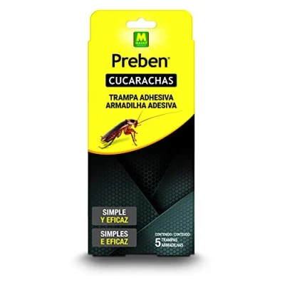 Imagen de TRAMPA ADHESIVA CUCARACHAS 5 UNID. PREBEN 231074 MASSÓ