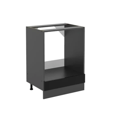 Imagen de Vicco Armario para Horno Empotrado R Line, Negro Brillo Intenso/Antracita, 60 cm sin encimera