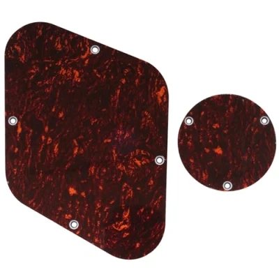 Imagen de Musiclily Set de LP Placa Trasera y Interruptor Palanca para Guitarra USA Les Paul,4 capas Red Tortoise