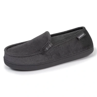 Imagen de Isotoner Zapatillas de casa Mocasines hombre, pantuflas cómodas en terciopelo