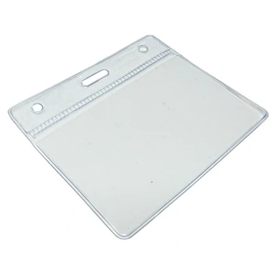 Imagen de Customcard M18M10 Funda para tarjetas de identificación (plástico, 60 x 90 mm, 10 unidades), transparente