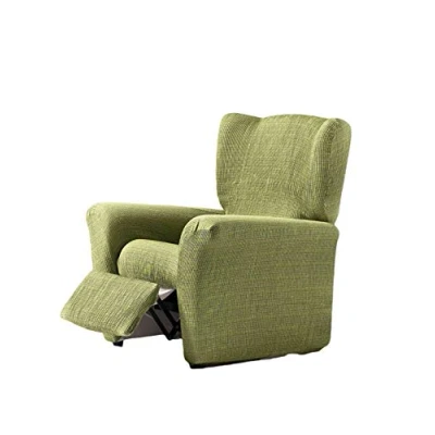 Imagen de Estoralis Vega Funda Sillon de Diseño Moderno Tejido Elastico Verde para Relax 70 a 90 cm. Protector Adaptable Todo Tipo Sillones