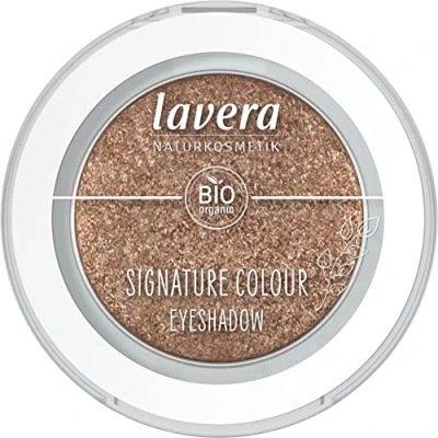 Imagen de lavera Signature Colour Sombra de ojos Space Gold 08 dorado Bio Mandelöl y vitamina E Vegana Schimmernd Intensive Farbbrillianz (1 unidad)