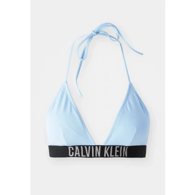Imagen de Calvin Klein Swimwear Intense Power Triangle Top de bikini, Mujer, Talla: XS, Skim blue