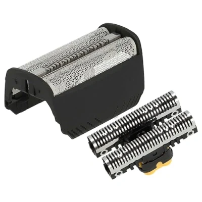 Imagen de vhbw Pieza de corte combi pack compatible con Braun 5494, 5495, 5713, 5714, 5715, 5716, 5742 afeitadora eléctrica, lámina + bloque cuchillas, negro