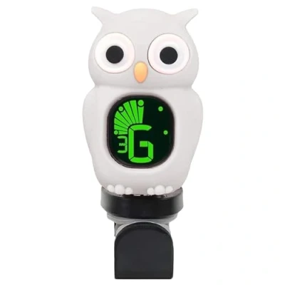 Imagen de Bass Guitar Tuner Professional Chromatic Tuner, Clip on for Guitar, Cartoon Owl Ukulele Acoustic with LCD Display Bass, Ukulele, Violin
