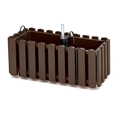 Imagen de Jardinera para balcón BOARDEE FENCYCASE W, dimensiones (mm) 380x180x162, color Marrón