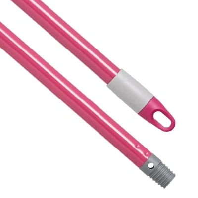 Imagen de Maya Palo HAPPY LINE FUCSIA. 1,40 m de Longitud. Acero Barnizado Resistente. Rosca Universal. Maneta con Agujero para Colgarlo.