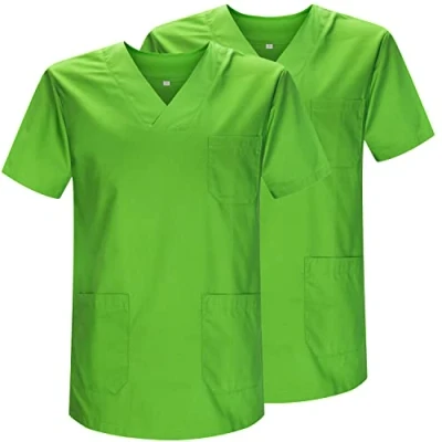 Imagen de MISEMIYA Pack 2 Pcs Casaca Sanitario Unisex Uniformes Sanitarios Uniforme MEDICOS Ref.817 * M, Verde Manzana 21