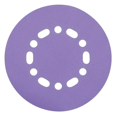 Imagen de Trend Discos de lija óxido aluminio 150 mm para lijadora órbital aleatoria, grano 120, AB/150/120A/B, paquete 50