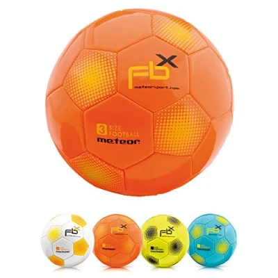 Imagen de meteor Balón de Fútbol para Niños y Juventud Adultos Tamaño 5 4 3 1 Ejercicio Al Aire Libre Juego Entrenamiento Football (#3, Naranja)